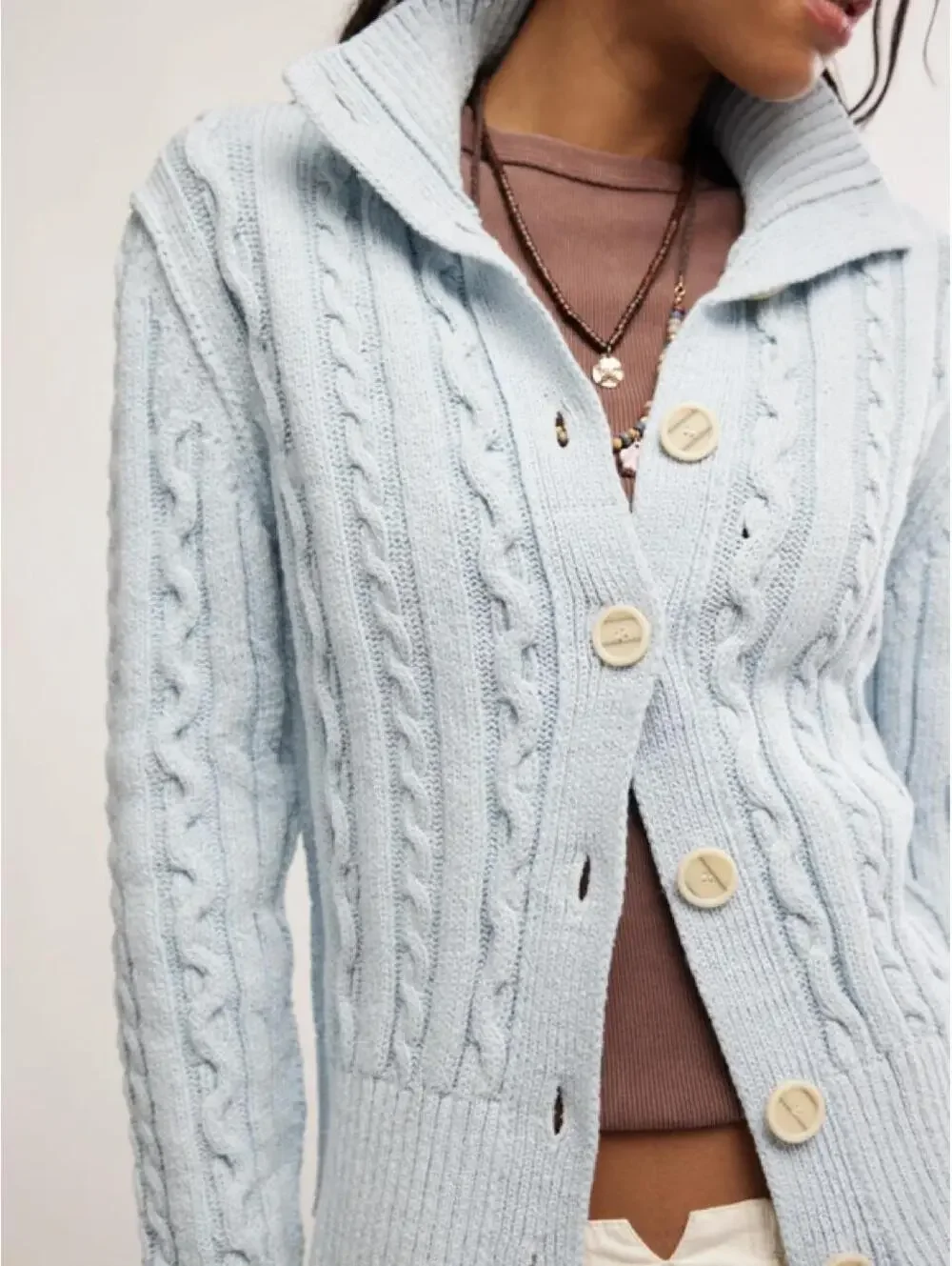FREE PEOPLE - WE THE FREE WTF Cable sweater SIZE M.